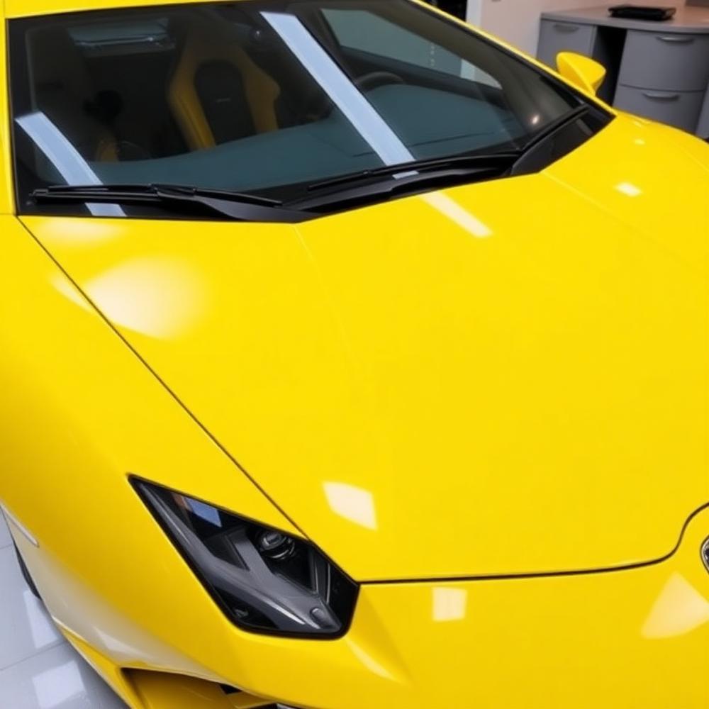 Yellow Lamborghini PPF